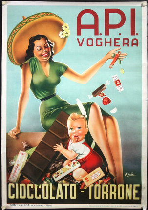 a woman and a baby with chocolate