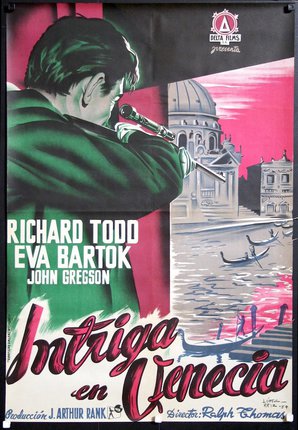 a movie poster of a man holding a microphone