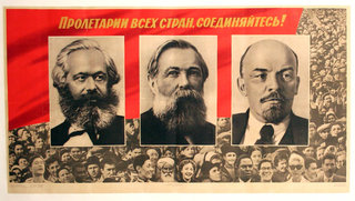 a poster of several men