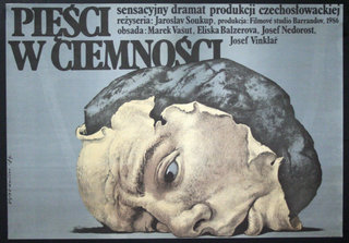 a poster with a man's head