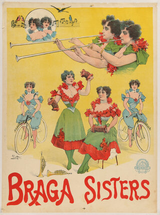 a poster of women playing instruments