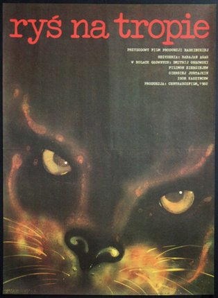 a poster of a cat
