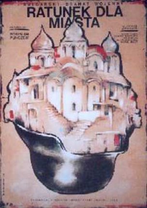 a poster with a castle on it