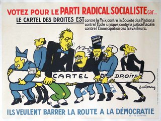 a poster of political party