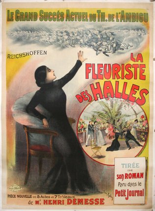 a poster of a woman reaching out to the sky
