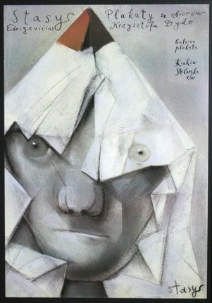 a poster of a man's face
