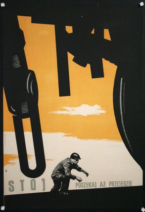 a poster of a man skating