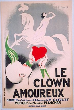 a poster of a clown