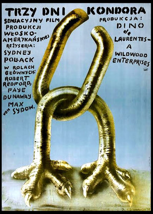 a poster with a chain and text