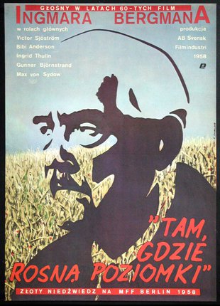 a poster of a man in a field