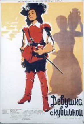 a poster of a woman in red