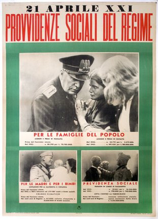 a poster with a man and woman in military uniform