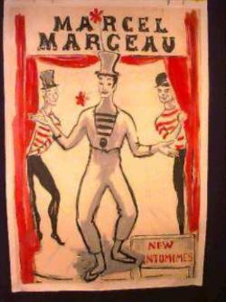 a poster with a circus performer