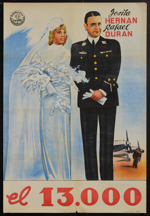 A bride with a man in uniform
