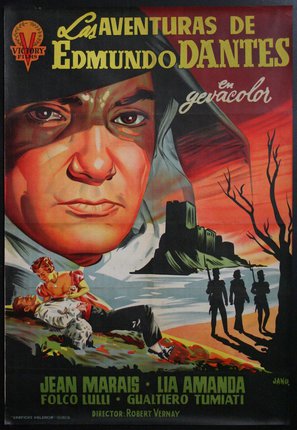 a movie poster with a man lying on the ground