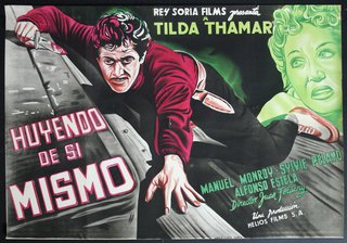 a movie poster of a man falling from a man