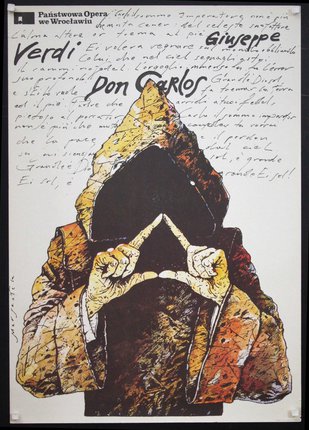 a poster of a man with a hood