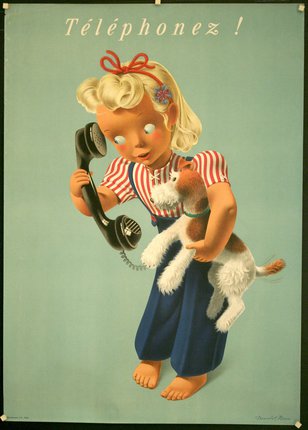 a cartoon of a girl holding a phone