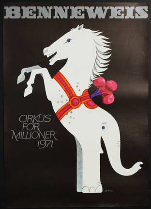 a poster of a circus horse