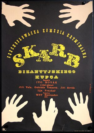 a poster with hands on it