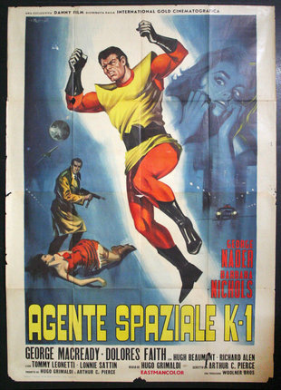 a movie poster of a man in a yellow and red garment