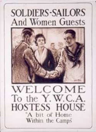 a poster with a couple of men shaking hands