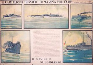 a poster of military ships