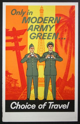 a poster of two men in military uniforms