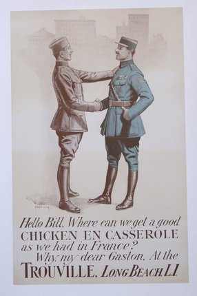 a poster of two men shaking hands