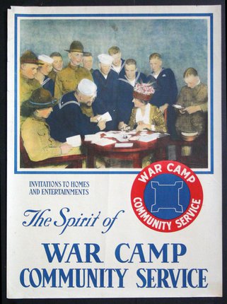 a poster of a war camp