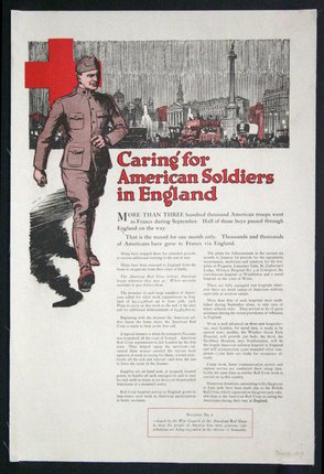 a poster of a soldier walking