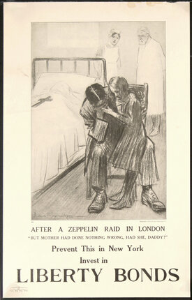 a poster of mourners by a death bed with doctor and nurse in the background