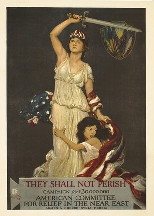 a woman holding a flag