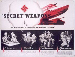 a poster of a secret weapons
