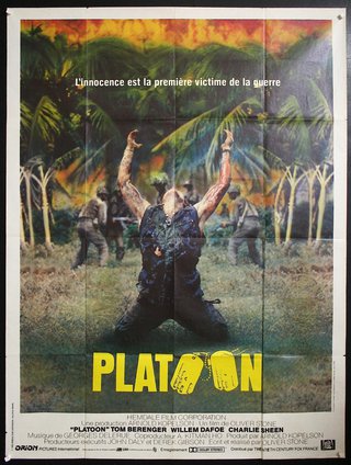 a movie poster of a man kneeling in the grass