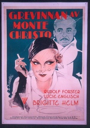 a poster of a woman smoking a cigarette