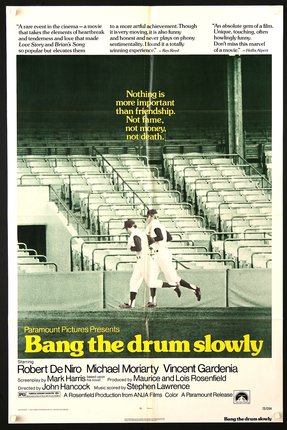 a movie poster of baseball players in a stadium