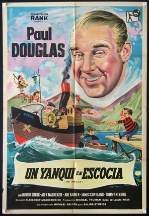 a movie poster of a man and a boat