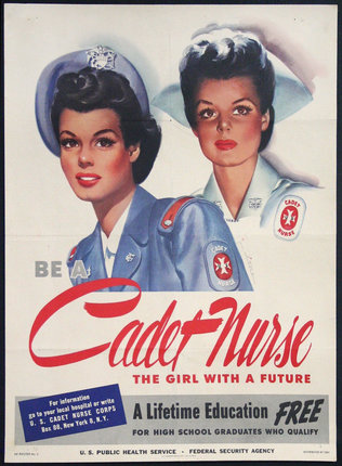 a poster of two women wearing uniforms