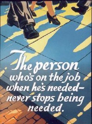 a poster of a firefighter