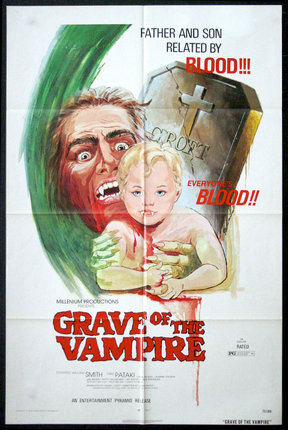 a movie poster of a child and a grave