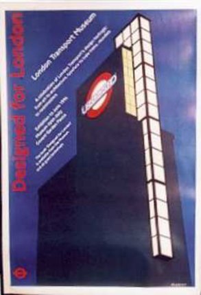 a poster of a building