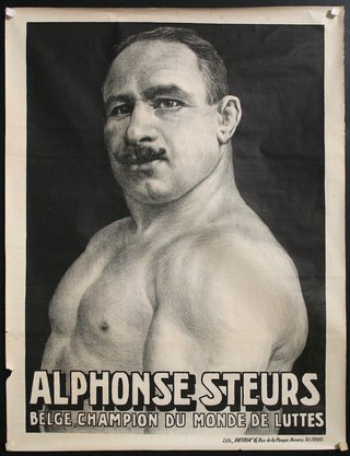 a poster of a man with a mustache