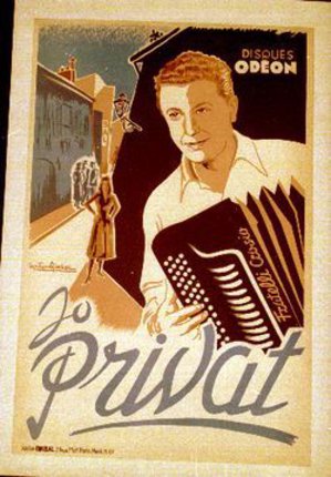 a man holding an accordion