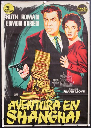 a movie poster of a man and woman holding a gun