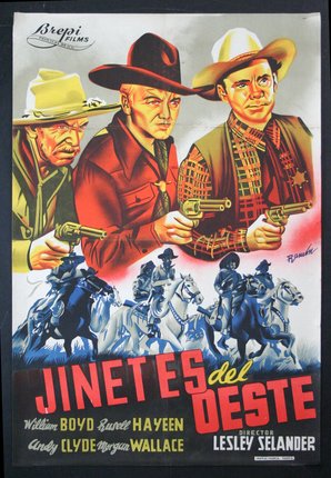 a poster of men holding guns