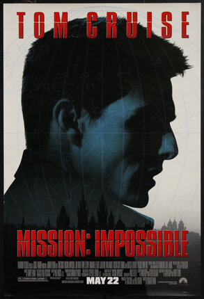 a man's (Tom Cruise) profile on a movie poster