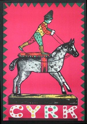 a poster with a man on a horse