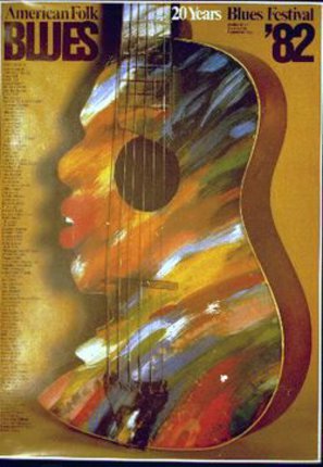 a poster of a man with a guitar