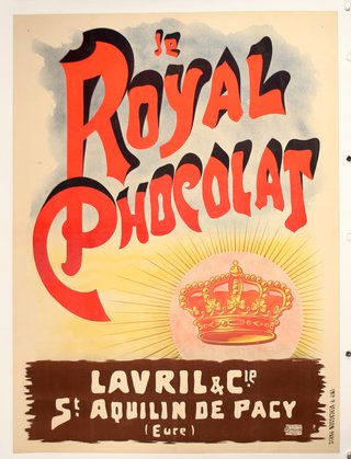 a poster of a royal chocolate